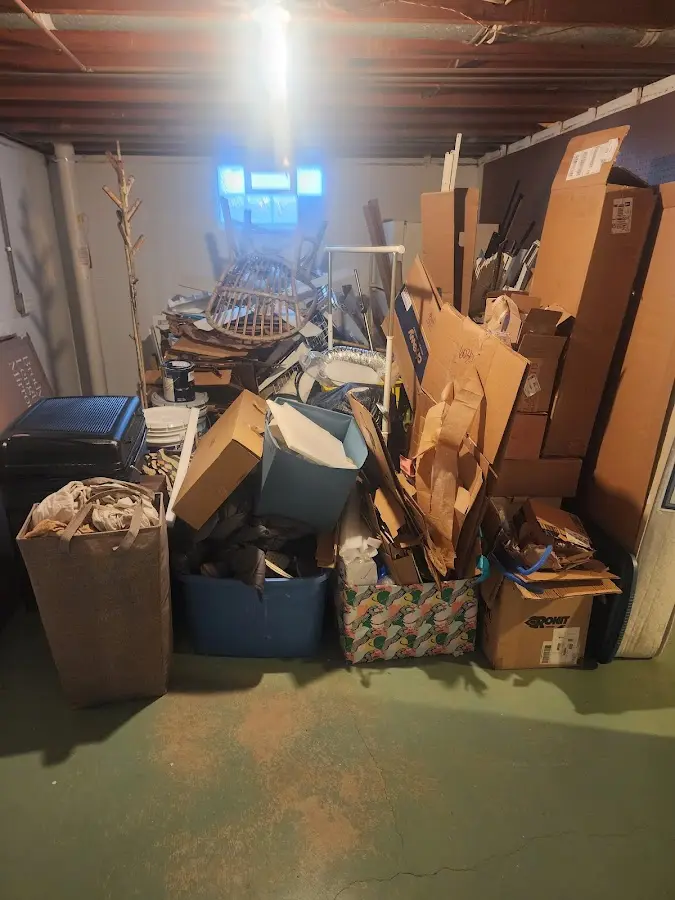 Roll-off dumpster container at job site for Yard Waste Dumpster Rental in White Hall